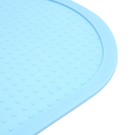 Silicone rug for a bowl, 40 x 30 cm, blue-3