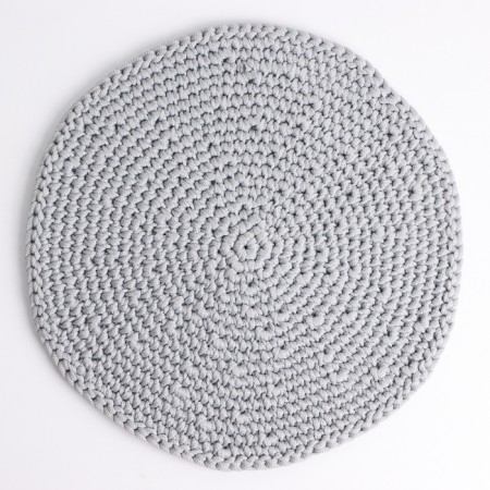 Napkin, d = 25 cm, polyester fiber, gray-2