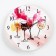 Wall clock, series: interior, "glasses", discrete move, d-23.5 cm