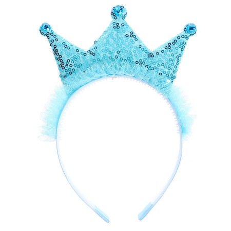 Carnival set "Snow Princess", 2 objects: rim, rod, color of blue-2