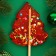 Caramel on a stick "Christmas tree Big", red, 55 g