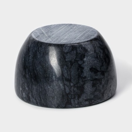 Bank for bulk products Magistro Marte, Marble, 150 ml, D = 10 cm, black color-6