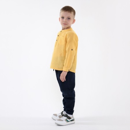 Children's set (longshille/pants), yellow color, height 98cm-2