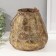 Summary Metal for 1 candle "Pattern. Pokkovka" aged gold 20.5x20x20.5 cm