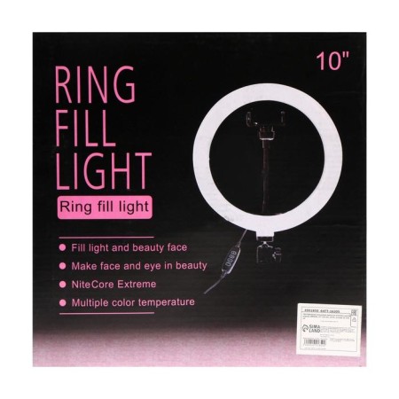 LED ring lamp on a tripod Luazon SNP098, 10 "(26 cm), 20 watts, tripod 27-85 cm-24