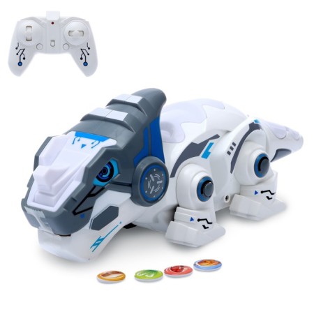 Robot radio -controlled "dinosaur", light and sound effects, works from batteries