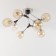 Ceiling chandelier Citilux "Til" CL138185, 80x80x30 cm, 8x60W, E27, brown color
