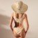 Women's hat minku, col. Beige, river 58