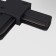 Connector T-shaped for the Technical tra001ct-11b, 10.6x7x1.7 cm, black color, black