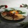 Glass stand for a cake rotating share "The taste of Christmas", D = 32 cm
