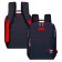 Youth backpack 39 x 26 x 10 cm, ergonomic back, Across G6, black/red G-6-3