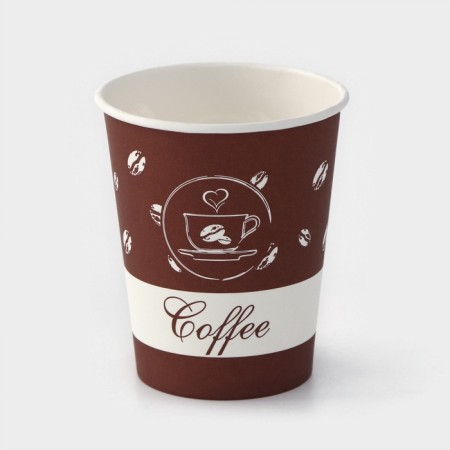 A ceremonial -paper cup “coffee”, 250 ml, 50 pcs/un-3