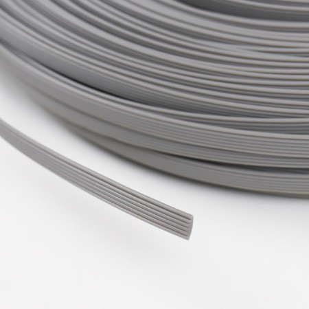 Artificial rattan 8 mm 100 m wave (gray)-3