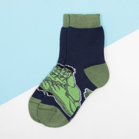 Children's socks "Hulk", Avengers, 18-20 cm-1