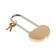 The castle of a hinged "gait" heart, 240x24 mm, 2 keys, color brass