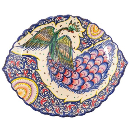 Frog Oval Rishtan Ceramics 42cm-4