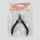 Manicure nippers for cuticle, 10 cm, blade length - 10 mm, black/silver color