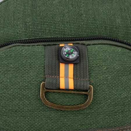 Tourist backpack, 60 l, lightning department, external pocket, green color-8