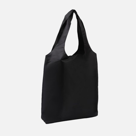 Permanent bag on the button, folding, black color-1