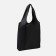 Permanent bag on the button, folding, black color