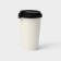 A plastic disposable lid for a glass, with a valve, a pet, d = 9 cm, the color is black, 50 pcs/un