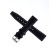 Watch strap with fast-removable hairpins, 20 mm, eco-leather, L-22 cm, black