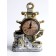 Table interior clock, “helm” on batteries, 13.5 × 7.5 × 20.5 cm, D-8 cm