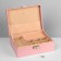 Strack for jewelry "Casket" A removable stand, 17 × 23 × 8.5 cm, pink color