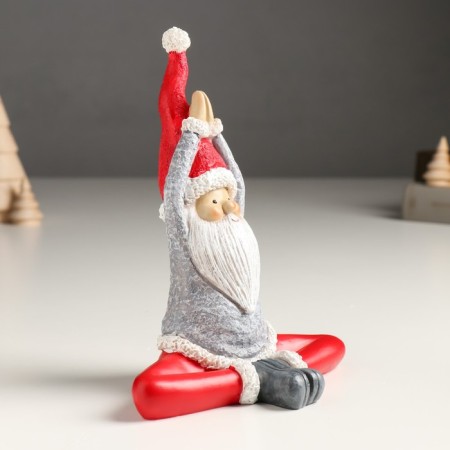 Suvenir Polystone "Santa Claus - yog. Stretching and relaxation" MIX 9x15x18 cm-2