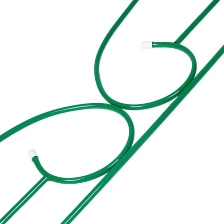 Decorative fence, 50 × 295 cm, 5 sections, metal, green, "classic 2"-8