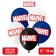 Airy ball "Marvel", 12 inch, latex, 5 pieces, avengers