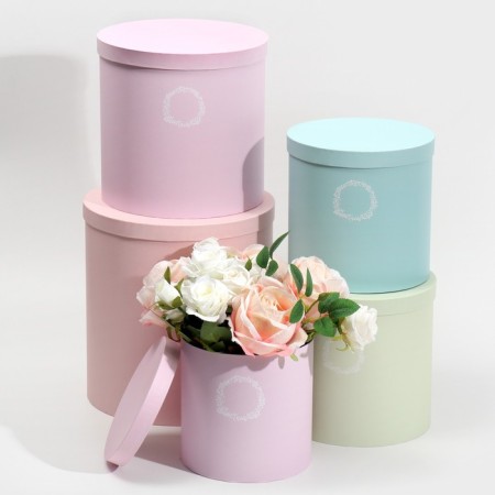 Set of boxes 5 in 1, gift packaging, “Mix 17”, 23 x 23 x 25 - 15 x 15 x 15 cm