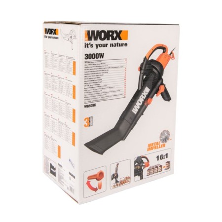 Airflow-Sad vacuum cleaner WORX WG505E, 220 V, 3000 W, 335 km/h, 10 m3/min-4