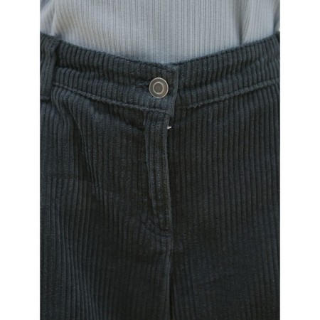 Pants for girls, height 122 cm, dark gray color-4
