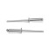 Rolls exhaust tundra krep, aluminum-old, 4 x 16 mm, in the package 500 pcs.