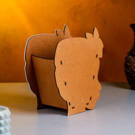 Kashpo wooden "Negro" 14.5x9x17 cm, oak-white-1