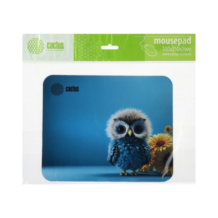 Cactus Owl Blue, Gamery Computer Mouse, 220*180*2 mm, Fig. "Blue Owl"-2