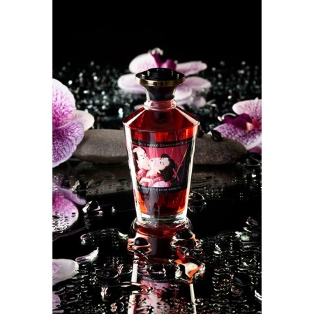 Shunga Blazing Cherry massage oil, heating, cherry, 100 ml-2