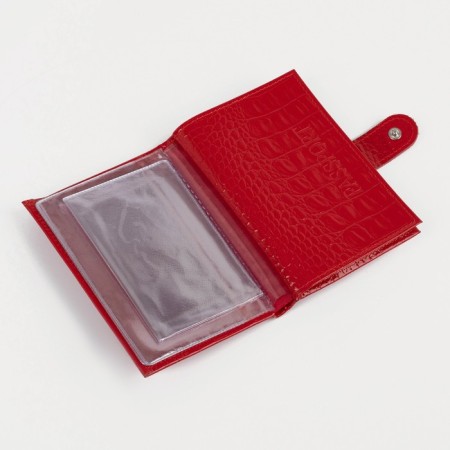 Cover for autoDocations and passports on the Textura button, red color-5