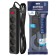 Network filter "Photon" SP 10-25ES, 2 m, 5 outlets, 10 A, with an off, with salary, black