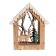 New Year's decor with the backlight "House with a deer" 18 × 5.5 × 22.5 cm