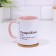 Name mug, sublimation "irritated", black bottom