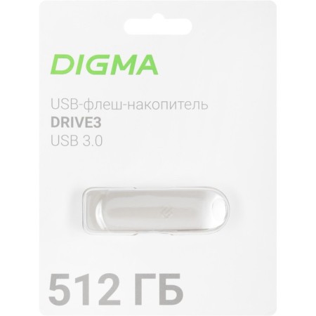 DIGMA 512GB Drive3 DGFUM512A30SR USB3.0 Silver flash drive-5