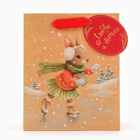 Gift package "Bunny on ice", 18 x 22.3 x 10 cm-1