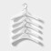 Shoulders - hangers for clothes, 30 × 19.5 cm, set 5 pcs, white color
