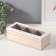 Casket Wood 3 divisions "Print from daisies" 9.6x23.7x7 cm