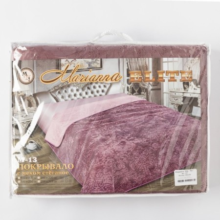 Elite blanket with fur, size 200x220 cm, PE100%-3