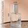 Perfume bottle, with a spray, 15 ml, silver color