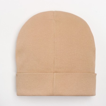 Children's hat, beige color, size 47-50 cm-2
