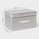 Stelly box for storage with a lid LadoM, 40 × 30 × 25 cm, beige color